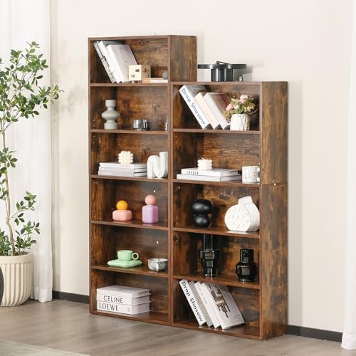 Sweetcrispy Tall Bookshelf, Book Shelf, Storage Organizer Book Shelf