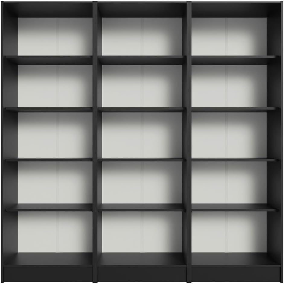 Madesa Kitchen Set 3 Pantry Storage Cabinet with 15 Utility Shelves 71'L ...