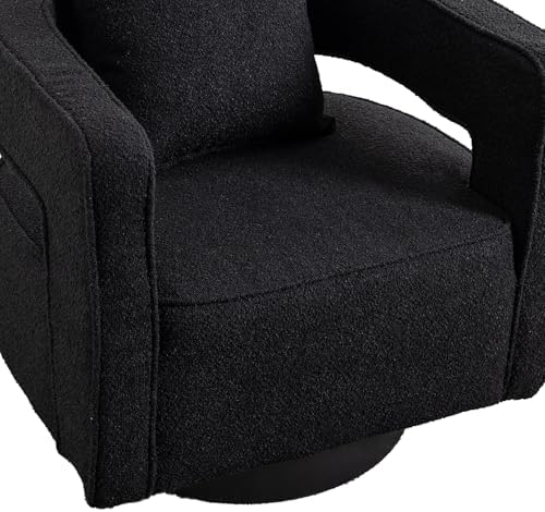 Swivel Accent Chair, Modern Swivel Barrel Chair for Living Room, 360 Degree C...