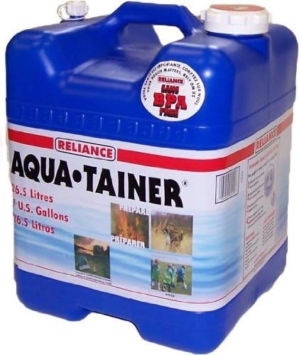 Reliance Products Aqua-Tainer 7 Gallon Rigid Water Container (Pack of 3)