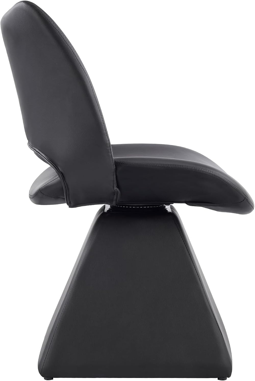 Henf Modern Upholstered Swivel Dining Chairs,Faux Leather Vanity Chair with W...