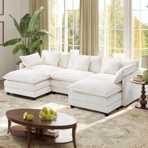 Hanherry Modular Sectional Sofa,Cloud Couch for Living Room,Modern Deep Seat ...