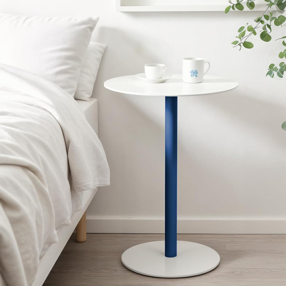 Round Side Table,Modern Corner Drink Coffee Accent End Table for Bedside,Sofa...