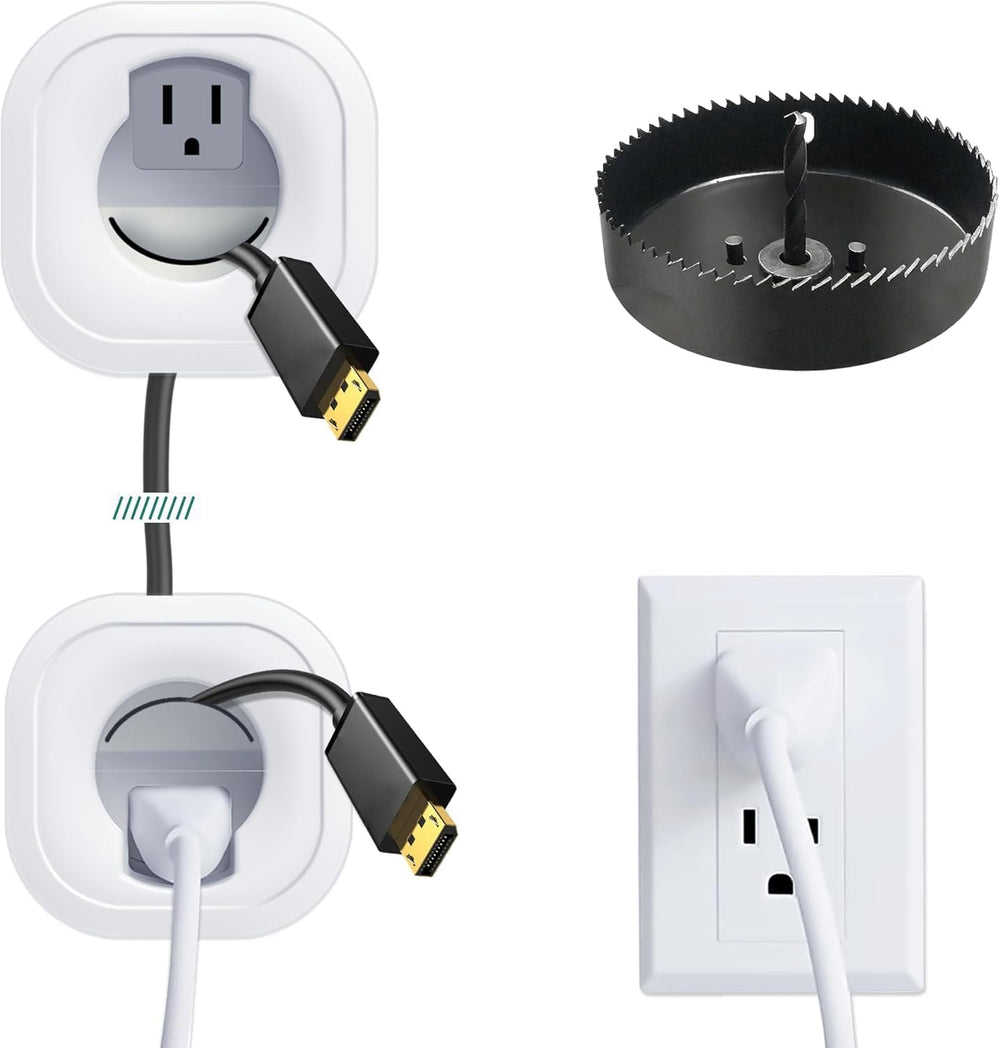 in-Wall Cable Management kit, Cord Hiding for Wall, Hide TV Wires When Mounti...