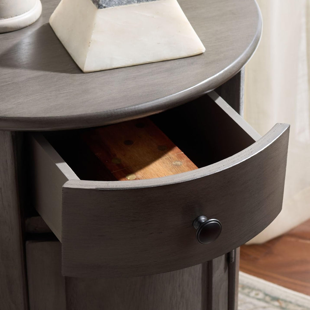 SAFAVIEH Furniture - Tabitha 1-Drawer Accent Table - Black - Solid Wood - Far...