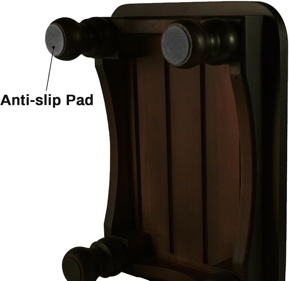 URFORESTIC Solid Wood Bed Step Stool Super Large/Bedside Steps for High Beds/...