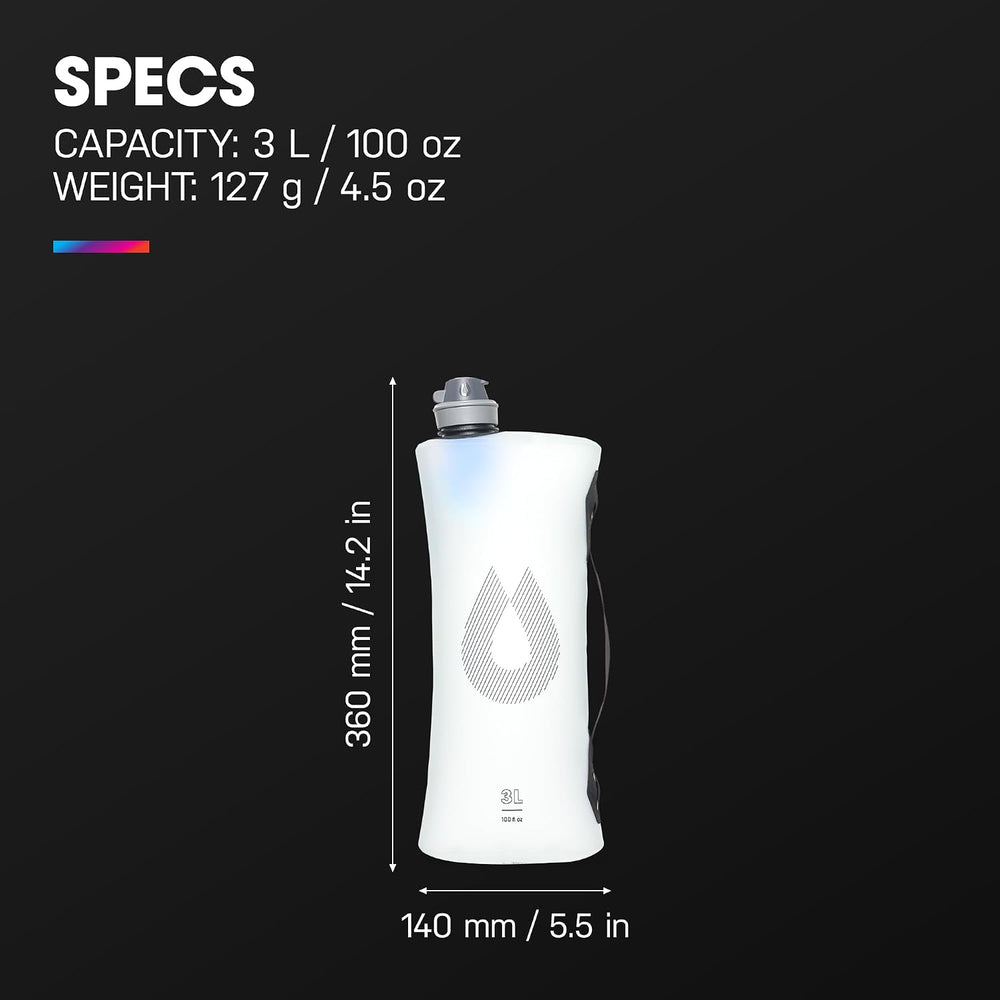 HydraPak Seeker+ Collapsible Water Filtration & Storage (3L or 6L)