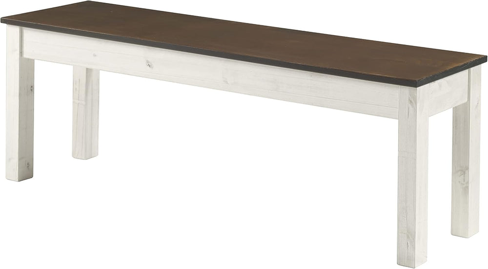 Furniture Dash - Wood Bench - Entryway Bench - Dining Bench - 53.15" W, ...