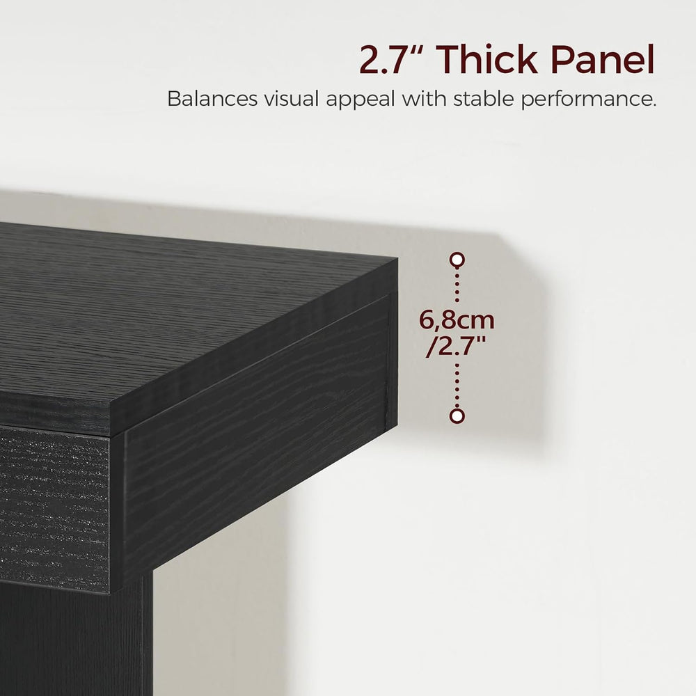 MAHANCRIS Console Table, 47.2'' Black Entryway Table for Hallway, Nar...