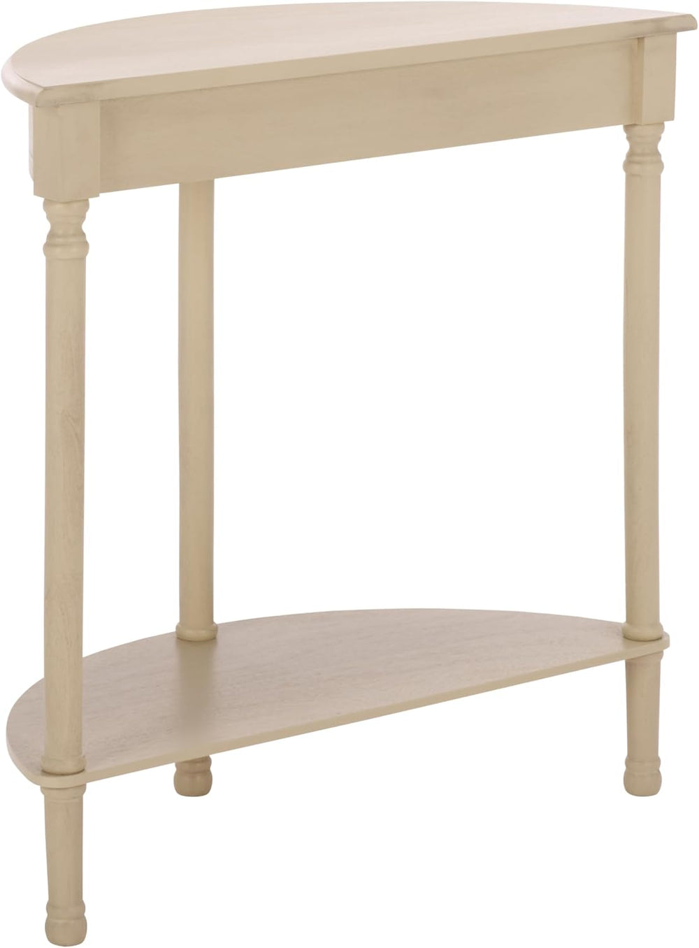 SAFAVIEH Furniture - Tinsley Half-Round Console Table - Sand - Solid Wood - F...