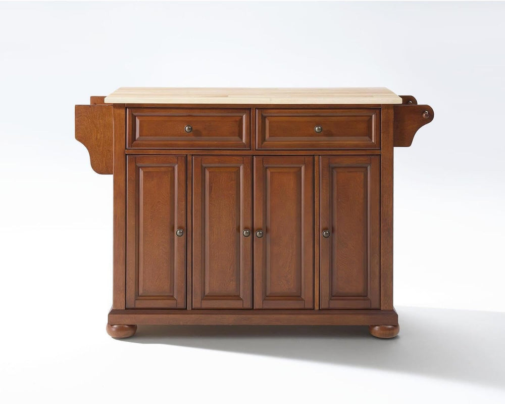 HomeStock Full Size Kitchen Island with Countertop & Storage Modern Kitch...