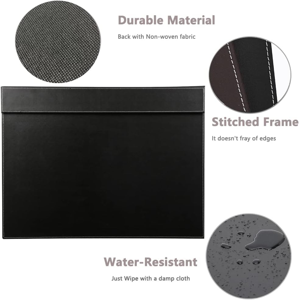 KINGFOM Ultra-Smooth PU Leather Desk Pad & Mat Office Desk Drawing & ...