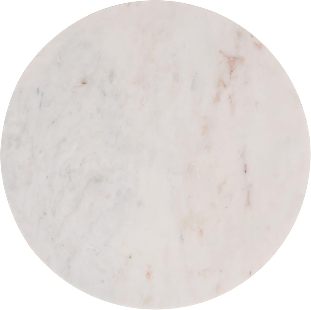 SAFAVIEH Home Collection – Bethony Yellow Glass & White Marble Top Side T...