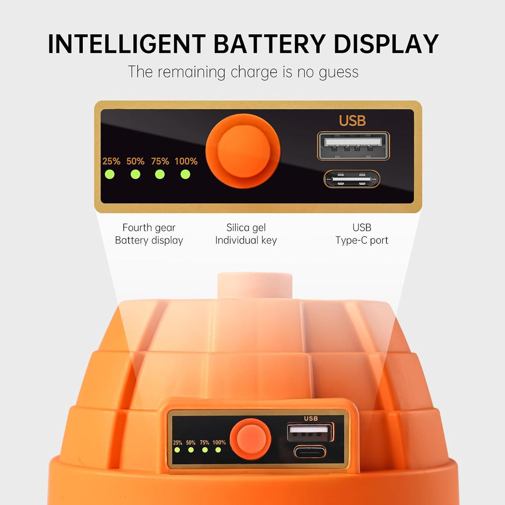 Rechargeable Portable LED Camping Lantern,3000LM,10000mAh PowerBank, LED Tent...