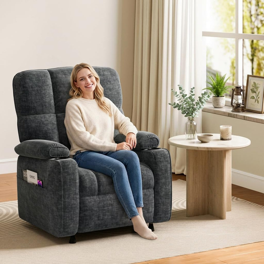 Pipishell Power Recliner Chair for Adults, One-Touch Synchronized Reclining, ...