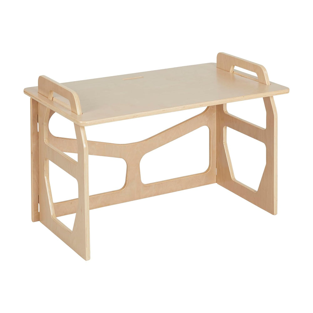 ECR4Kids Wooden StudyStation Student Writing Desk, Montessori Furniture, Natural