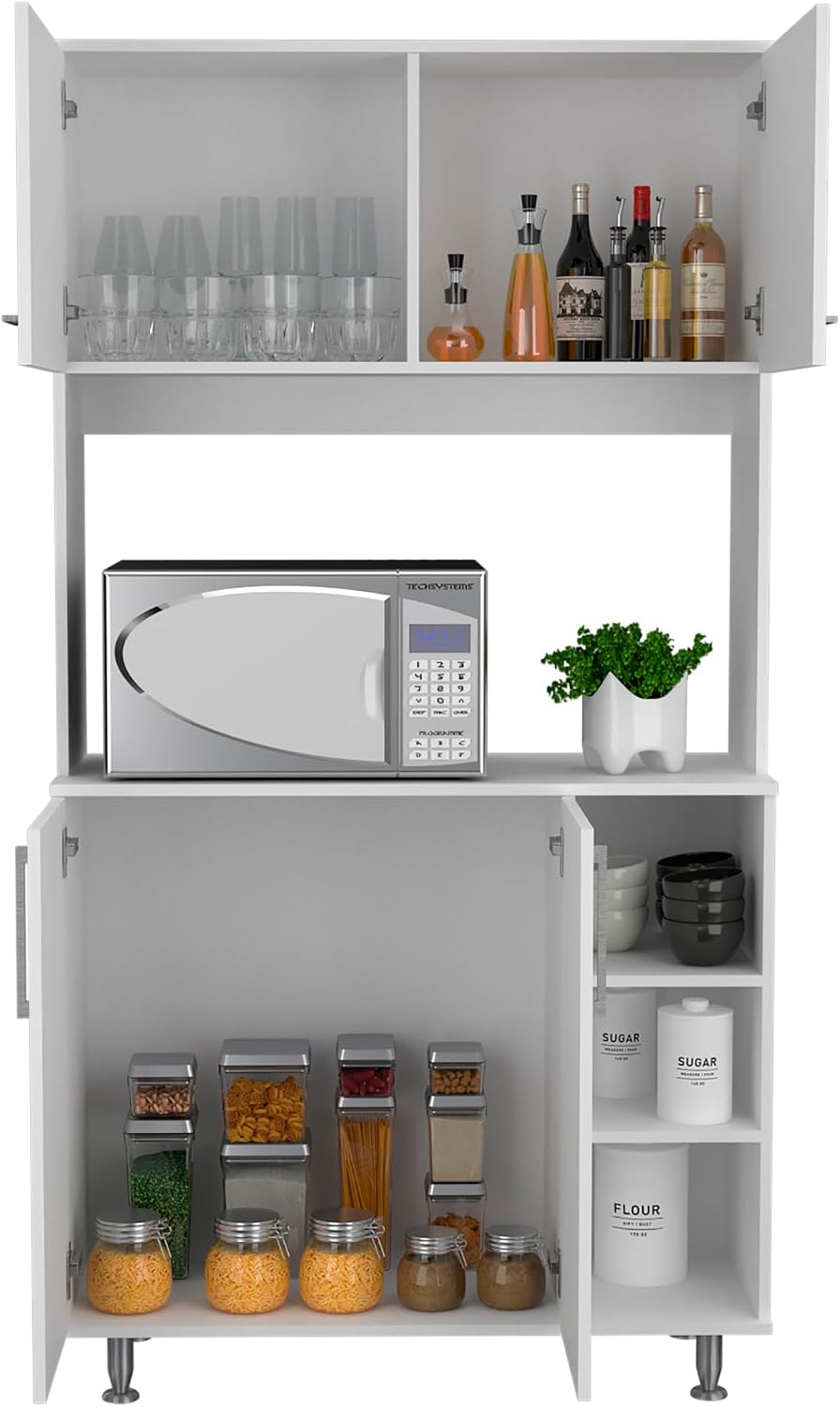 Pantry Cabinet Delaware, Kitchen, White
