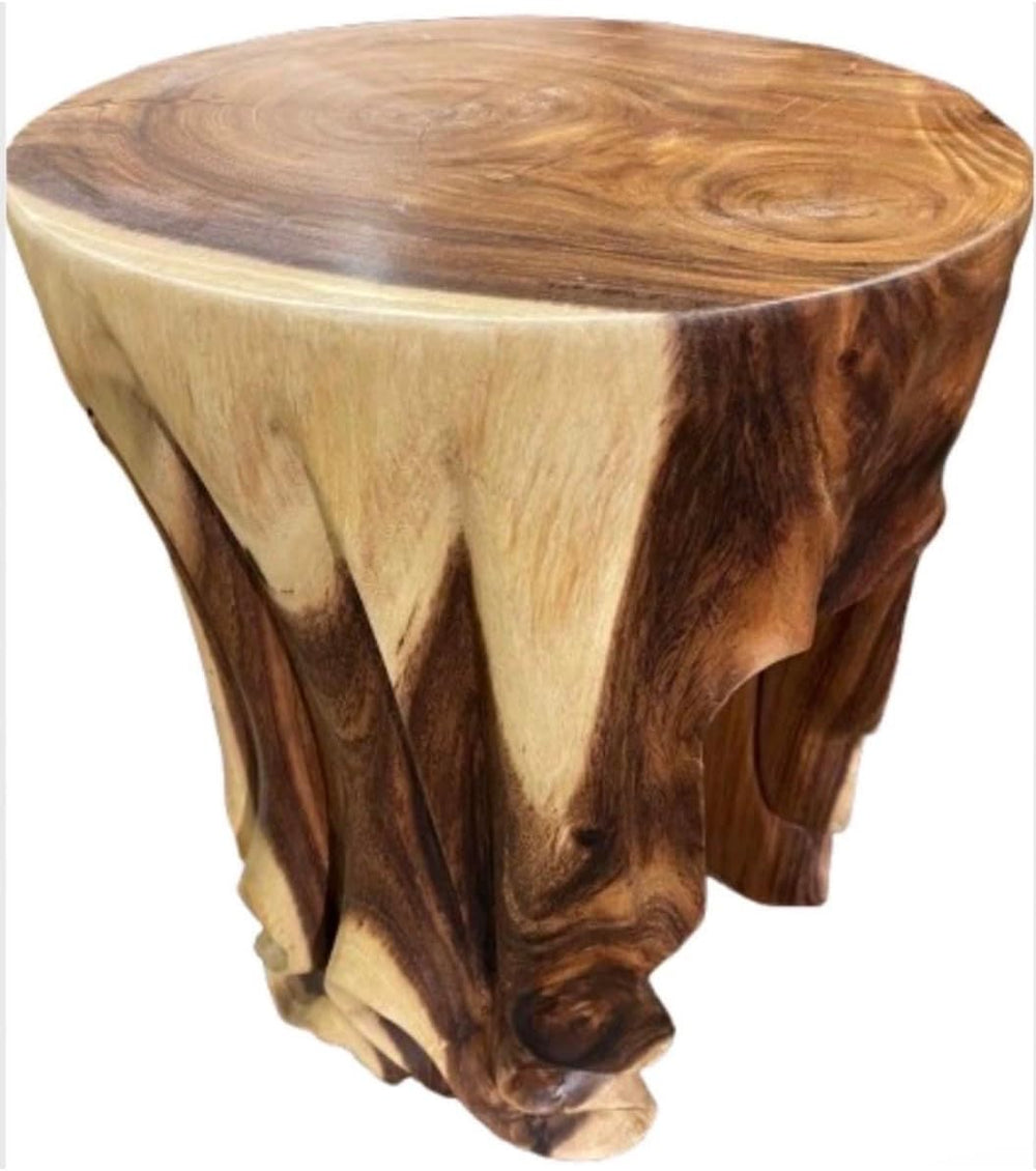 Hand Carved End Table
