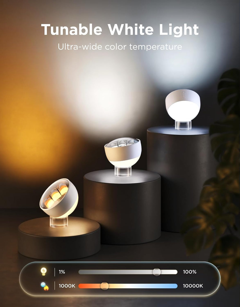Govee Wallwasher Smart Table Lamp with Dual-Light Source Night Light Corded