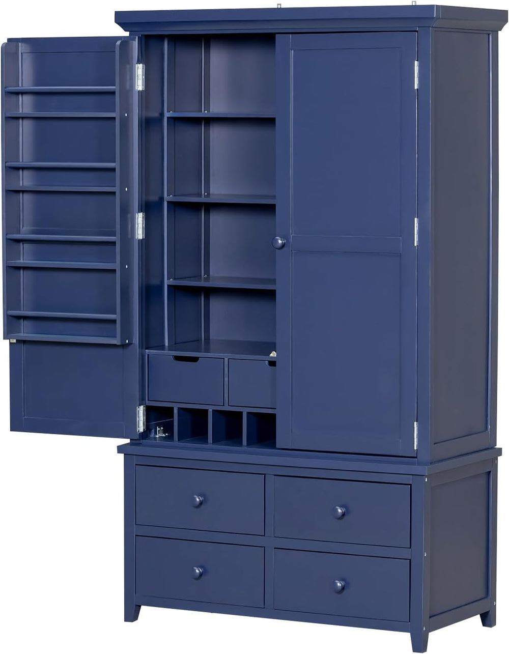 SOFTSEA 71” Kitchen Pantry with with 7 Drawers, 3 Adjustable Shelves, 8 Door ...