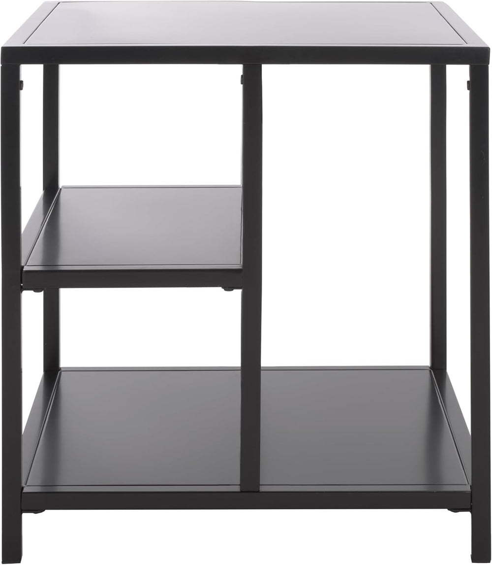 SAFAVIEH Couture Collection - Hodge Black Iron Accent Table, 3-Shelf Open Sto...