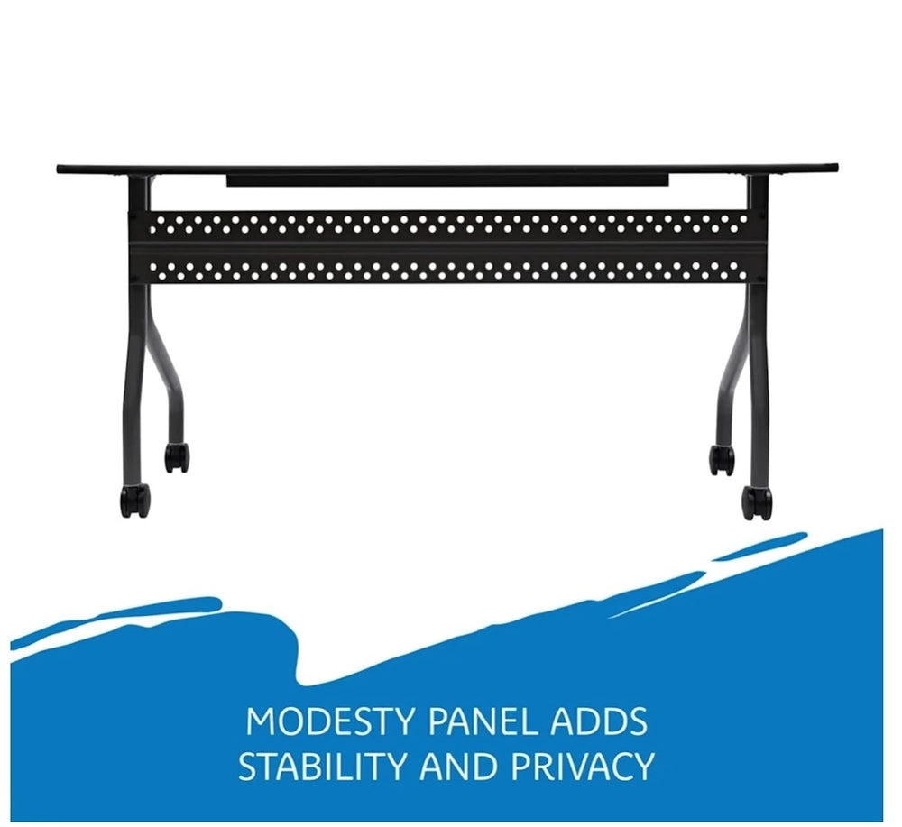 Iceberg OfficeWorks Mobile Training Table, 5 ft, Gray