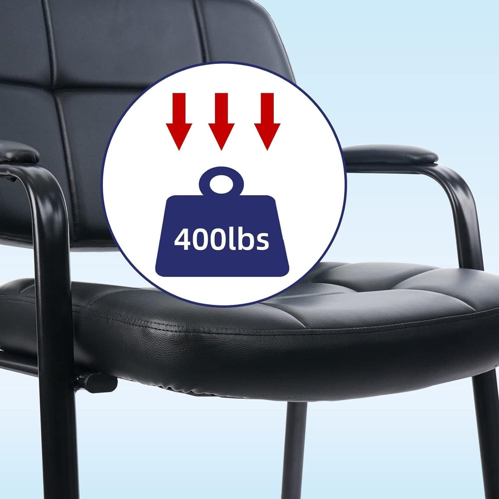 CLATINA Big & Tall Waiting Room Guest Chair Comfortable Reception Chairs ...