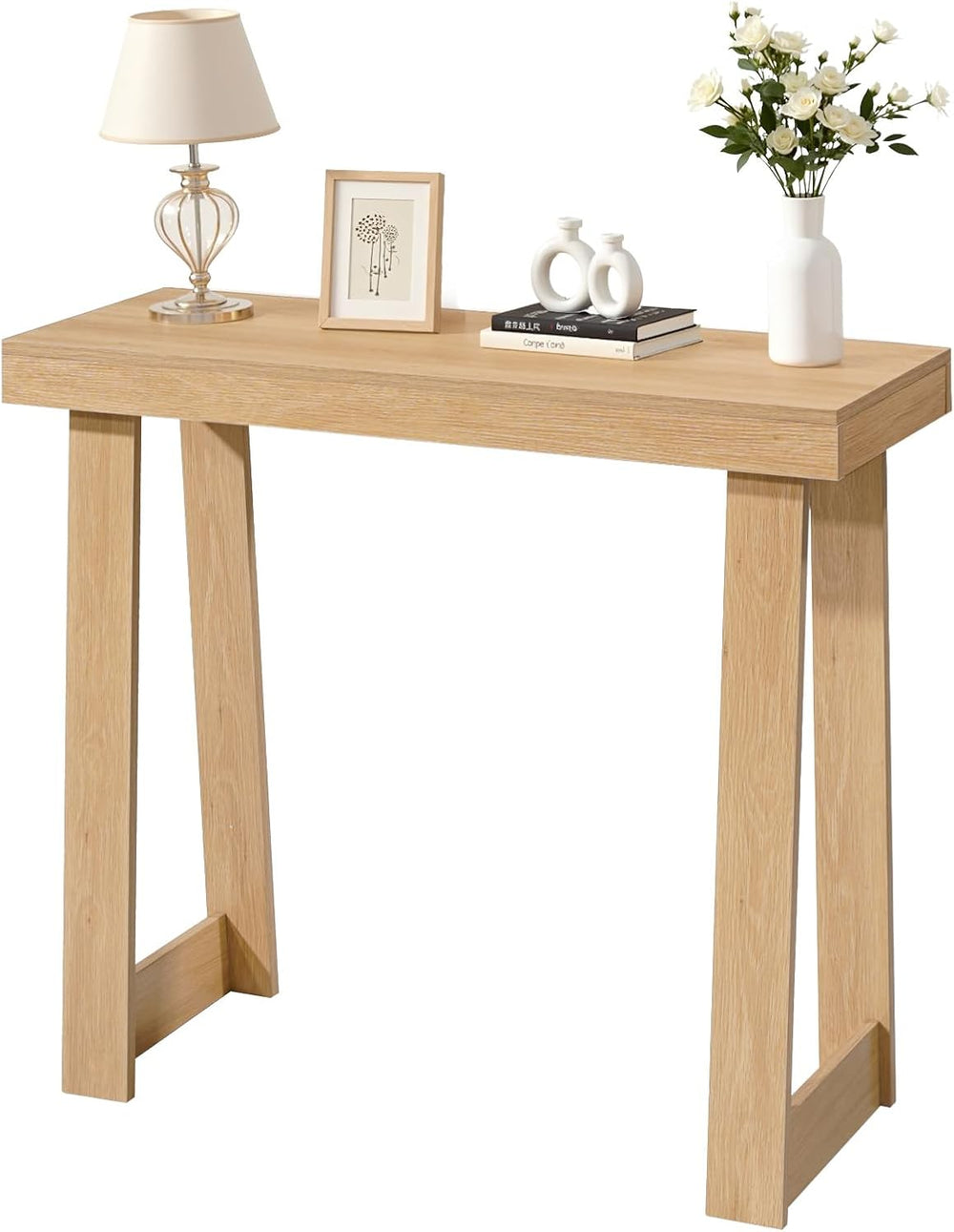 VEVOR 36 in Console Table, Modern Desk Behind The Couch, Wooden Rectangle Ent...