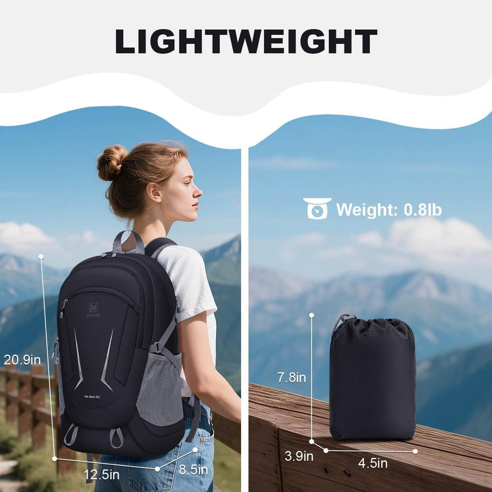 MIYCOO Ultralight Packable Backpack, 35L Water-Resistant Hiking Daypack
