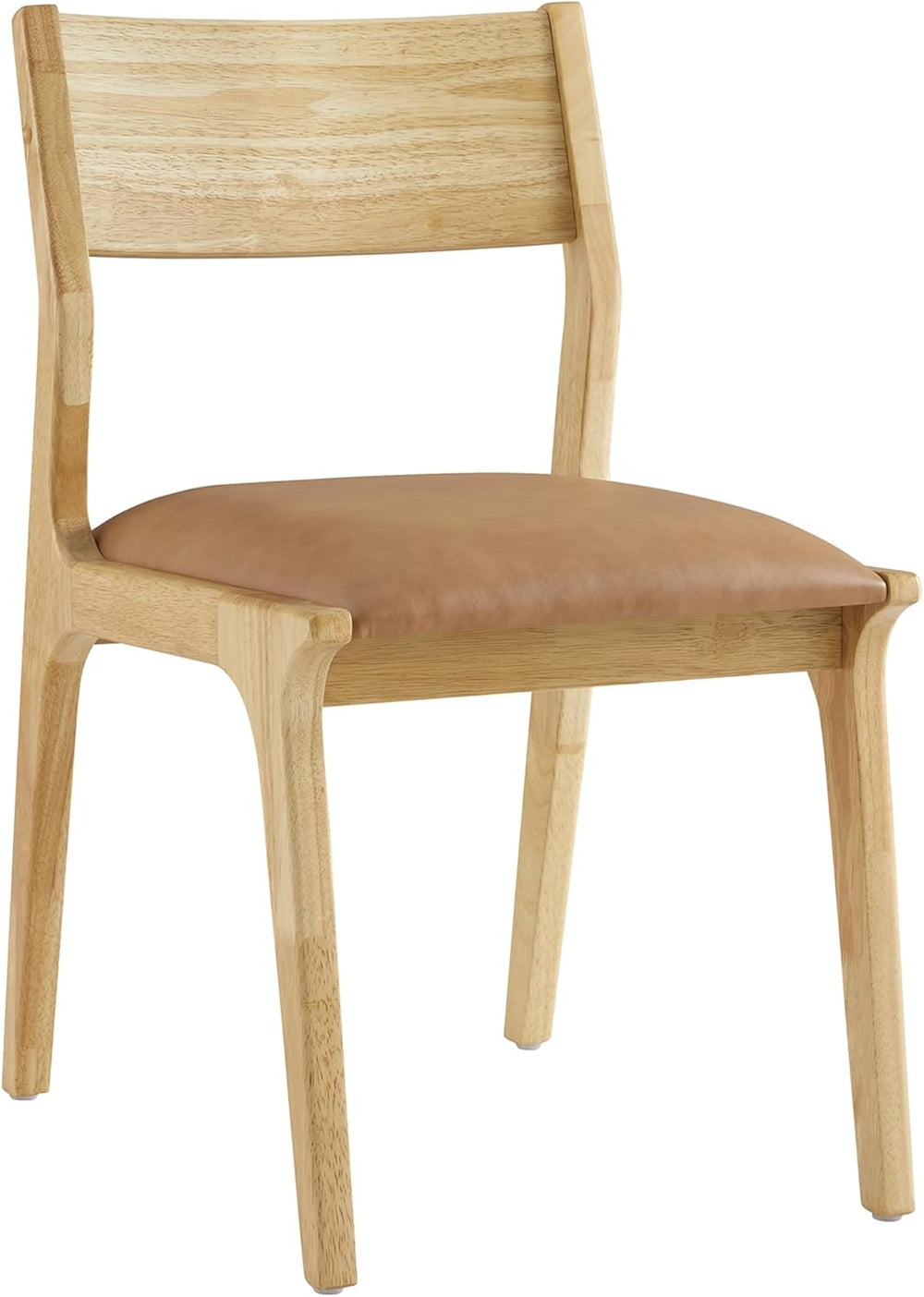 Watson & Whitely Wood Dining Chairs Set of 2, Modern Leather Upholstered ...