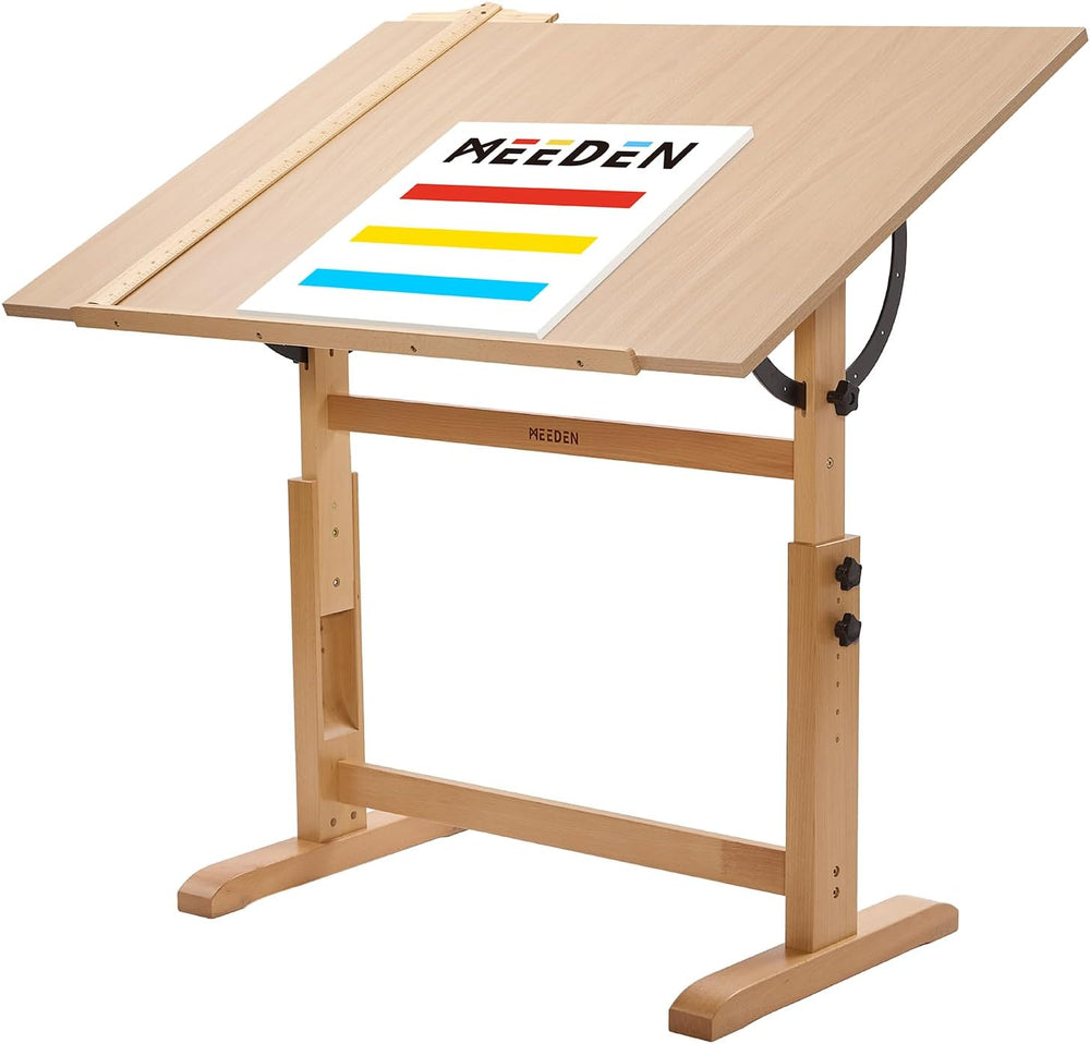 MEEDEN Extra-Large Wood Drafting Table: 42" x 30" Artist Drawing Ta...