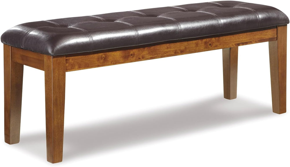 Signature Design by Ashley Ralene Tufted Upholstered Dining Room Bench, Mediu...