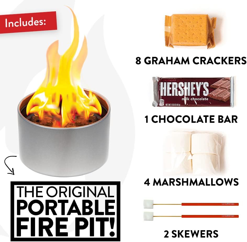 City Bonfire S'Mores Night Pack | 1 City Bonfires | Makes 4 S’Mores | Por...