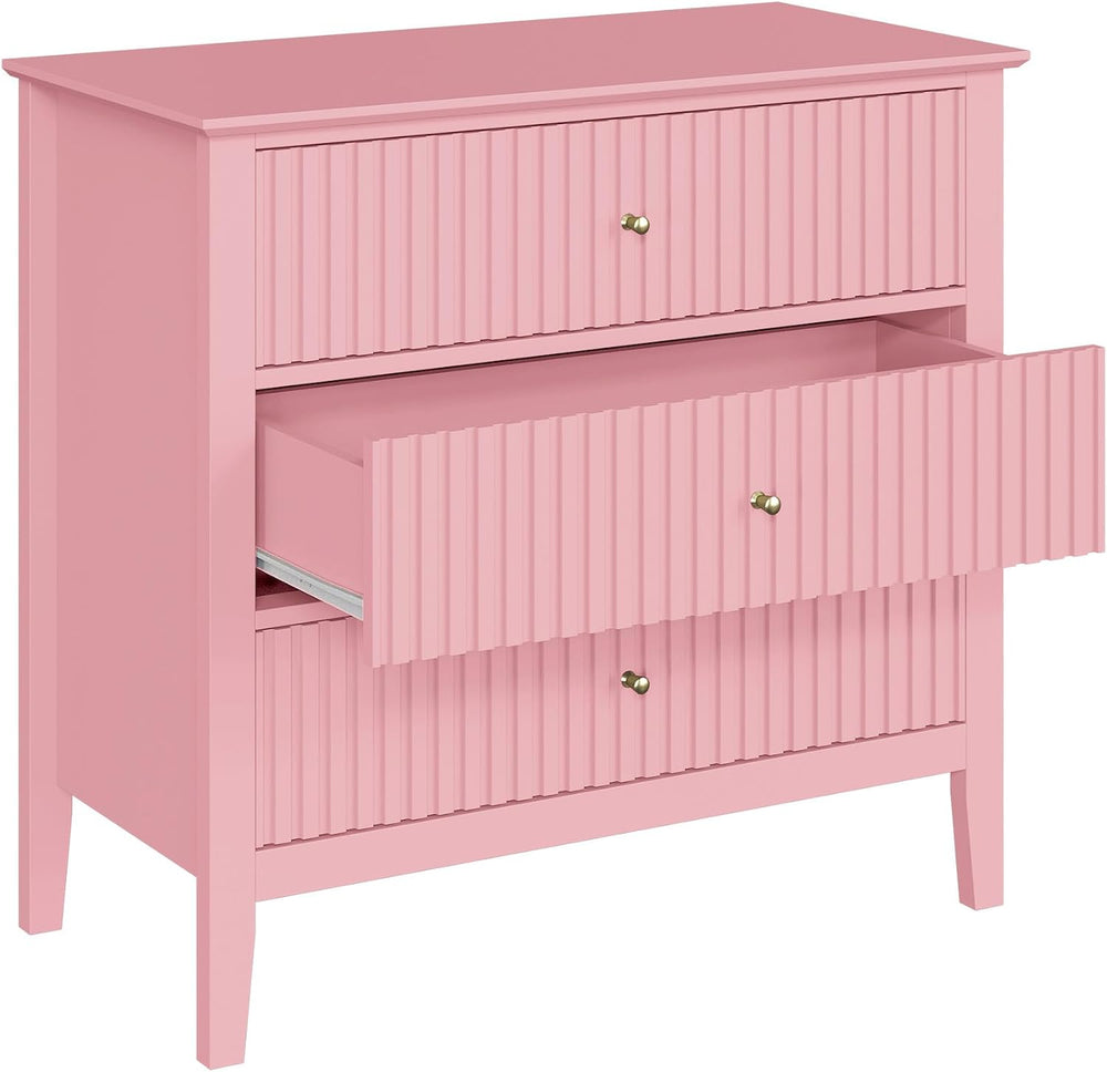 RoyalCraft 32" Large Nightstand Set of 2, Fluted Painted Bedside Table w...