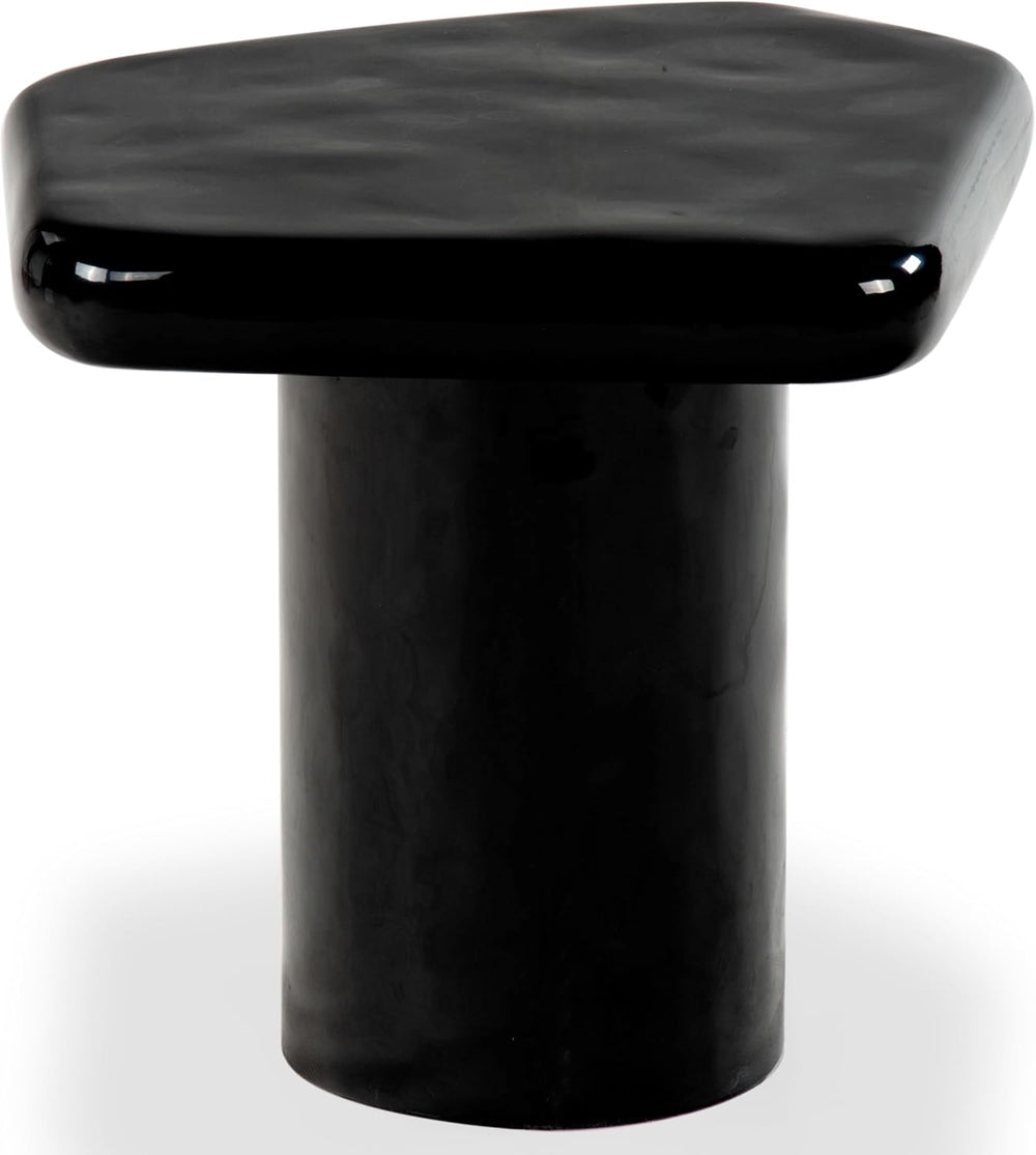 SAFAVIEH Couture Collection - Rhianna Black Concrete Accent Table, Sculptural...