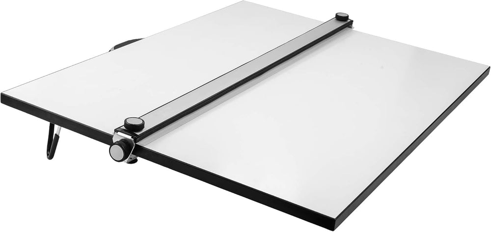Pacific Arc Table Top Drawing Board with Parallel Bar, White, 24 inches by 36...