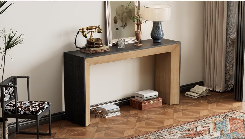 ZOEDO Mirod Elegant Console Table,Fireplace Design,Simple and Functional Wood...
