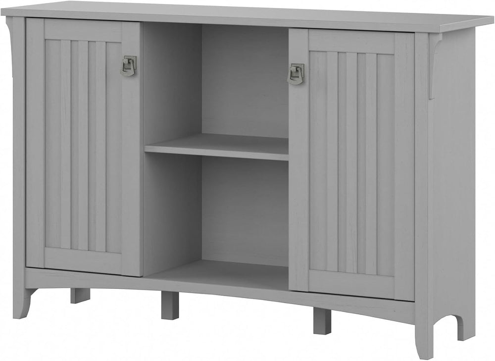 Bush Home Salinas Accent Storage Cabinet with Doors and Shelves, Farmhouse Ca...