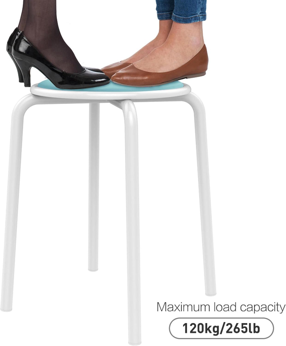 Yaheetech Padded Stackable Stools Set of 5, Classroom Seating, Pastel Tones