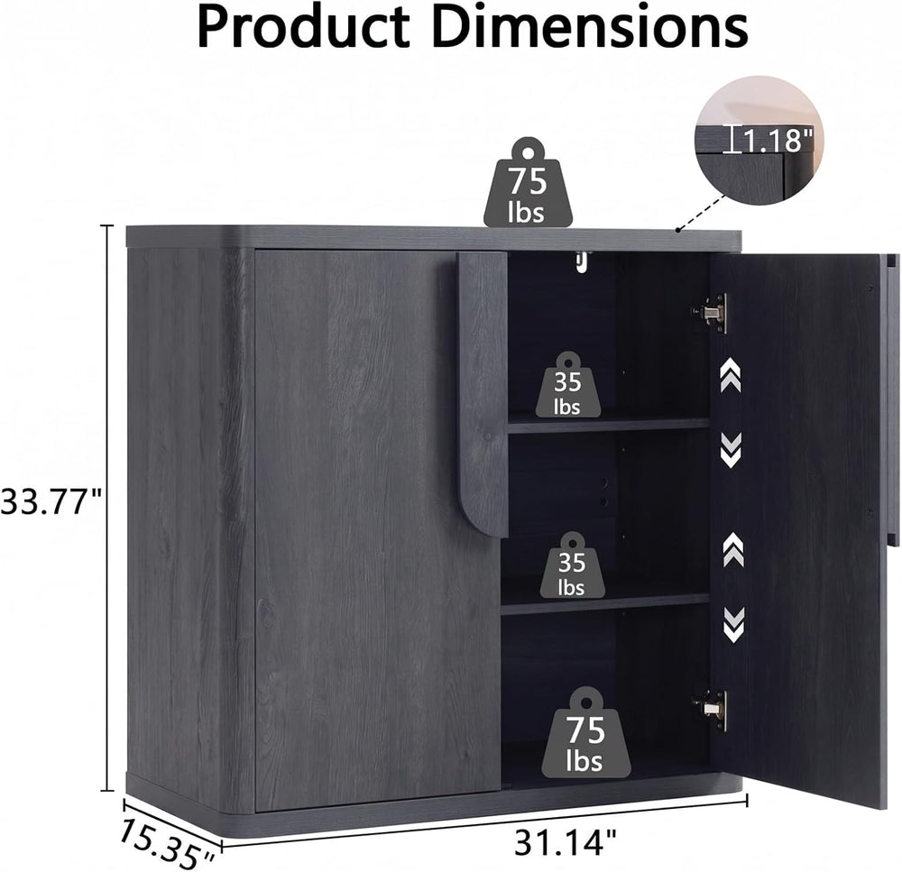 93.42'' Sideboard Buffet Cabinet W/Storage, Modern Accent Cabinets W/...