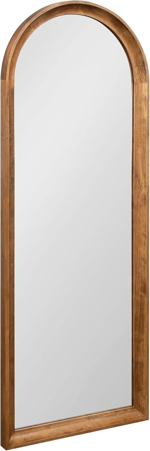Kate and Laurel Hatherleigh 18x48 Modern Arched Full-Body Mirror for Wall