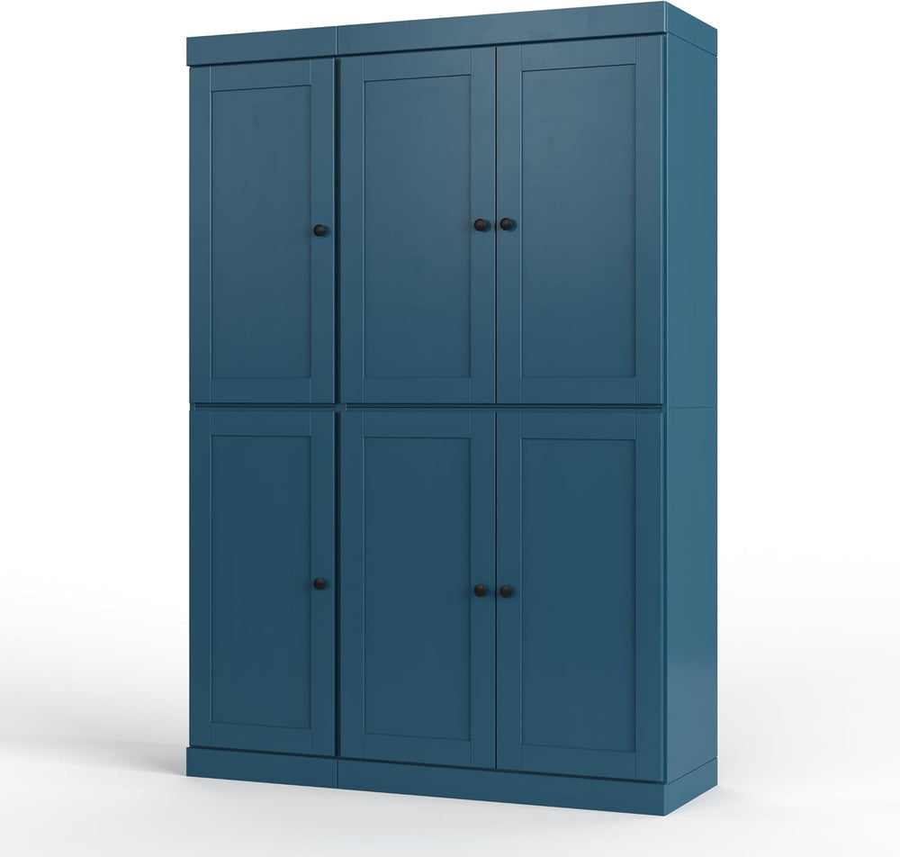 Palace Imports Solid Wood Kitchen Pantry Cabinet - 71.5" H x 48.5" ...