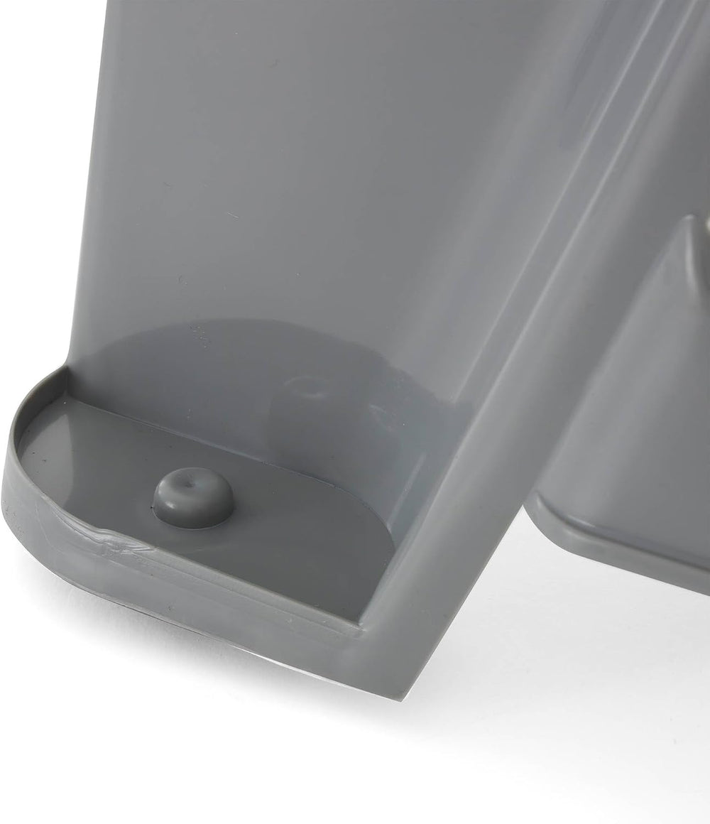 Gracious Living 16-Inch Tall Plastic 2-Step Stool, Gray, 4 Pack | Portable Du...
