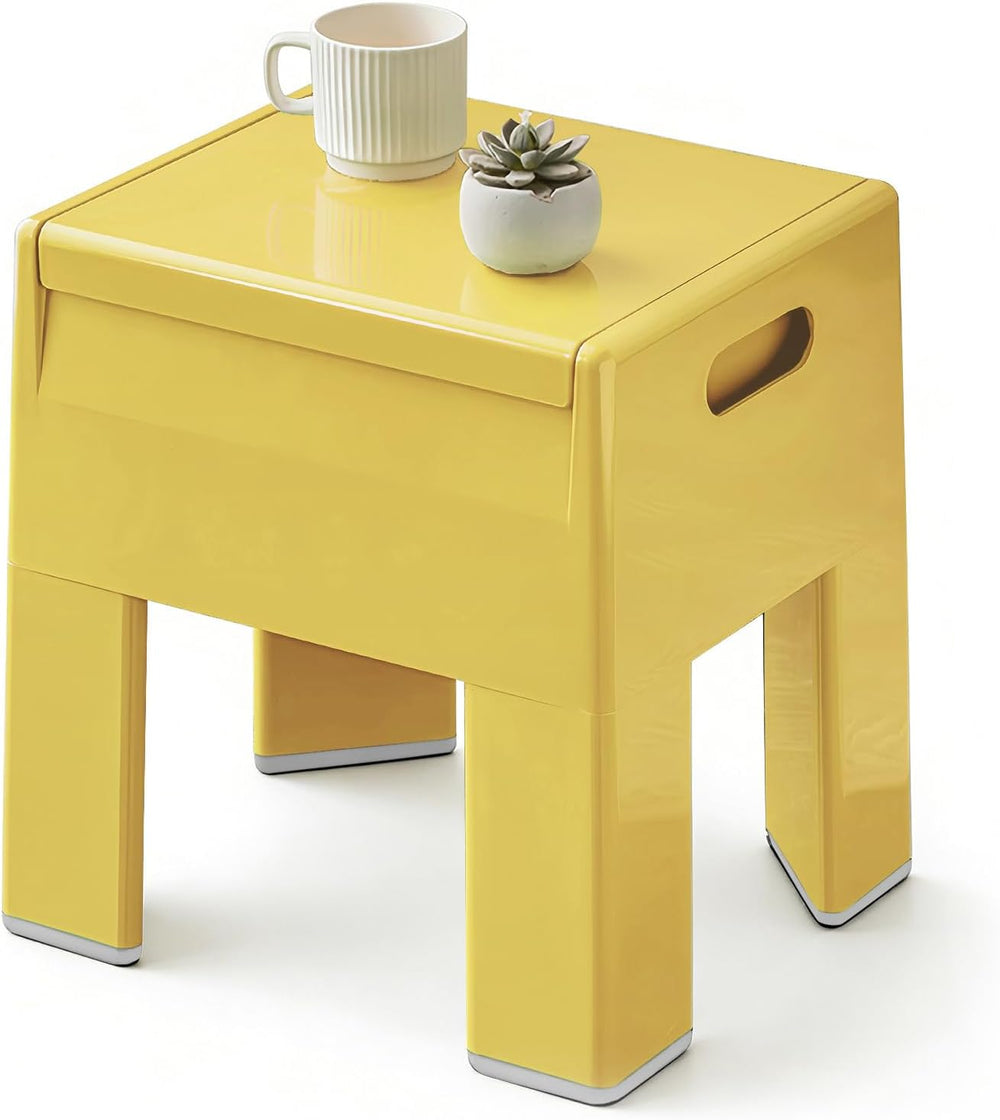 Colorful ABS Plastic Nightstand Detachable Storage Side Table Stool | Tool-Fr...