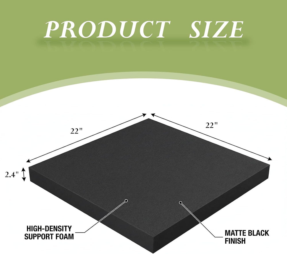 3 Pcs 45D Couch Cushion Support 22" x 22" x 2.4" Couch Cushion...