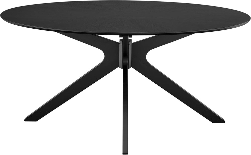 Modway Crossroads 63" Oval Wood Dining Table, Wood Veneer, Seats 6, Easy...