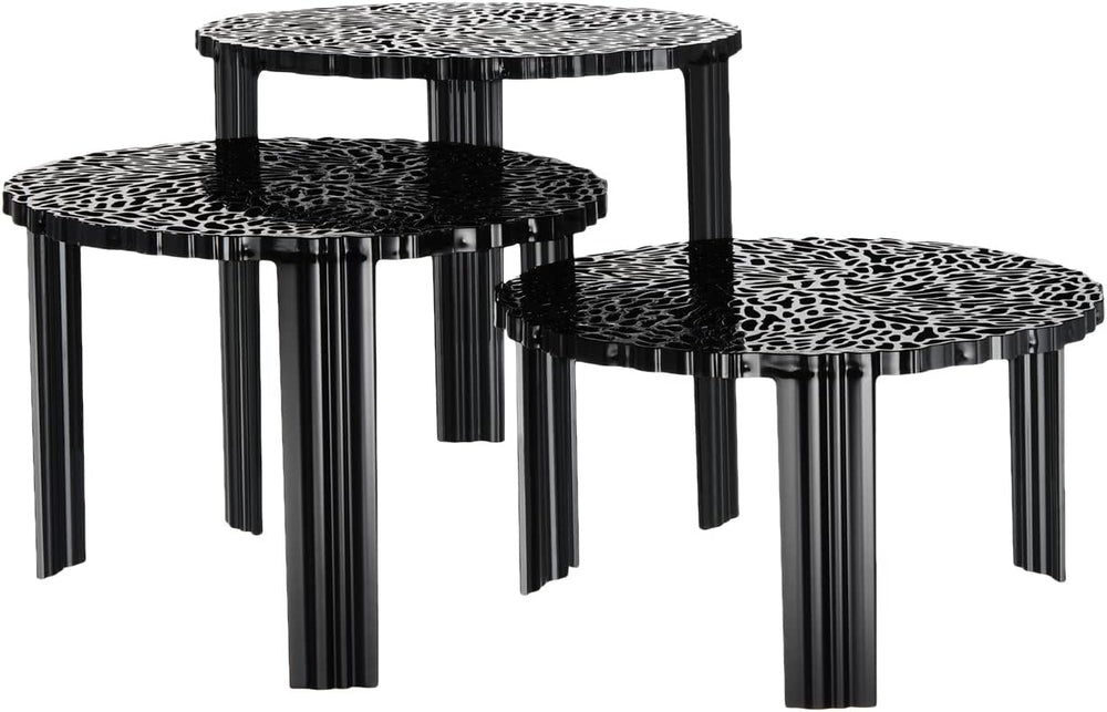 Kartell 8500/NE T-Table by Patricia Urquiola, Pack of 1, Matte Black