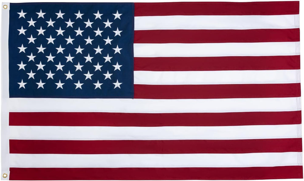 JRED 100% Cotton American Flags for Outside 5x8 FT US Flag Heavy Duty Outdoor...