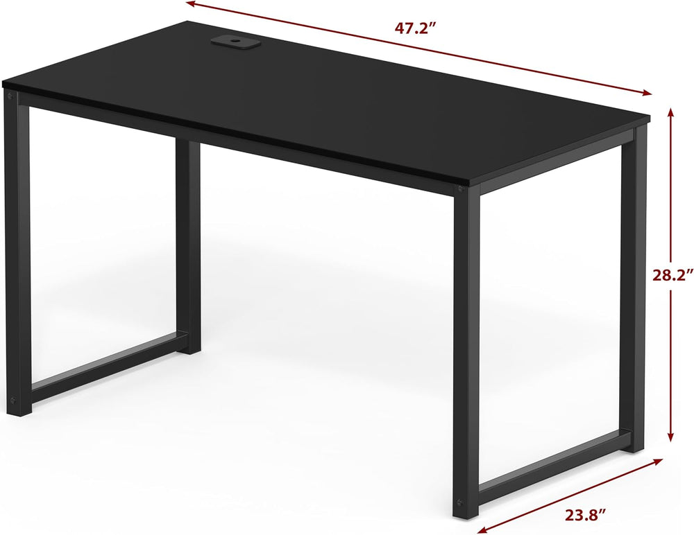 SHW 48-Inch Commercial-Grade Office Computer Desk, Black