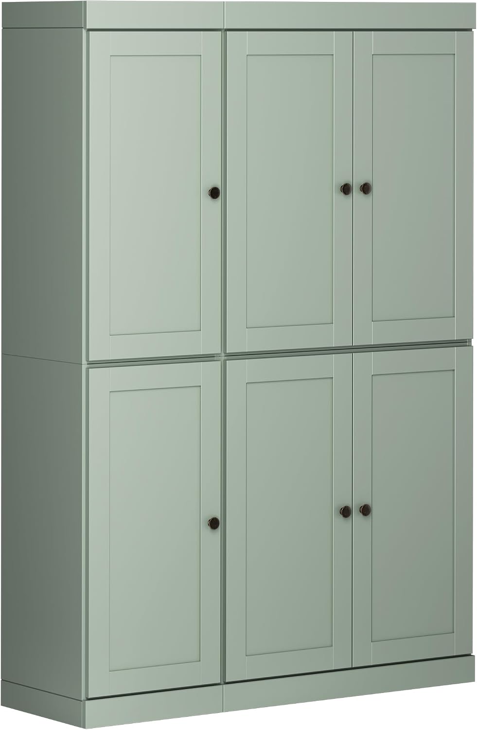 Palace Imports Solid Wood Kitchen Pantry Cabinet 71.5" Tall, 48.5" ...